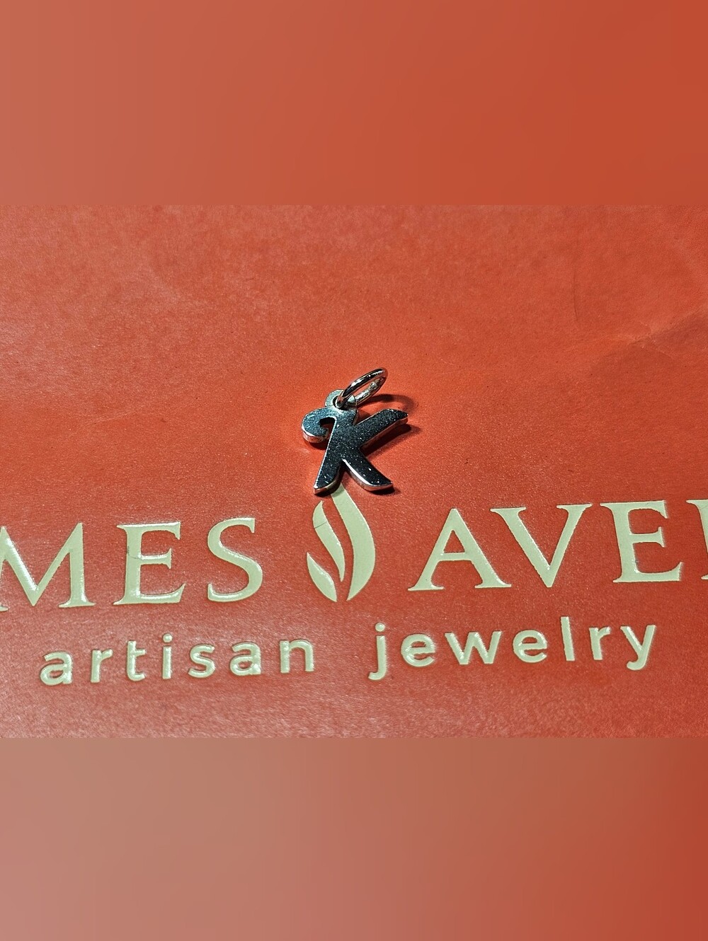 James Avery Sterling Script Letter Charm